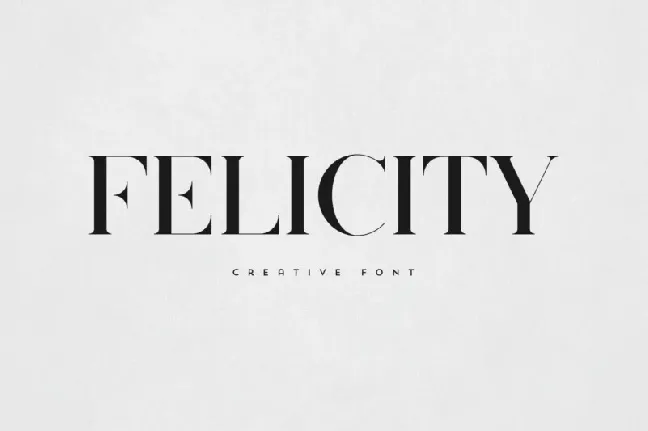 Felicity Display font