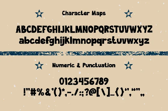 ROUGH BADGE font