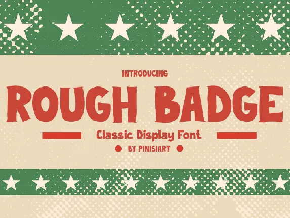 ROUGH BADGE font