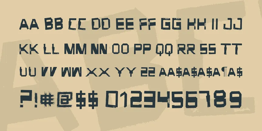 Forgotten Junk font