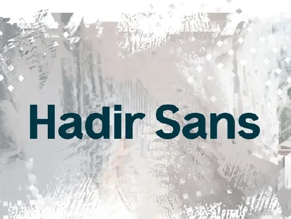 Hadir Sans font