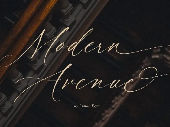 Modern Avenue font