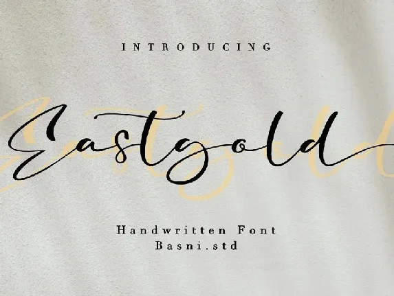 Eastgold font