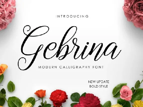 Gebrina Calligraphy font