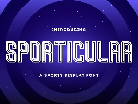 Sporticular font