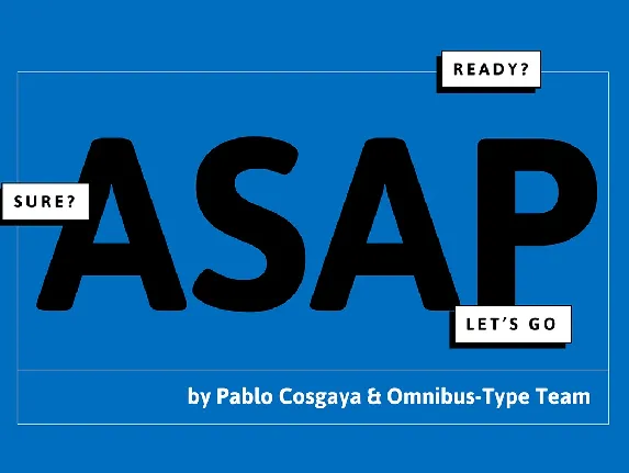 Asap VF Family font