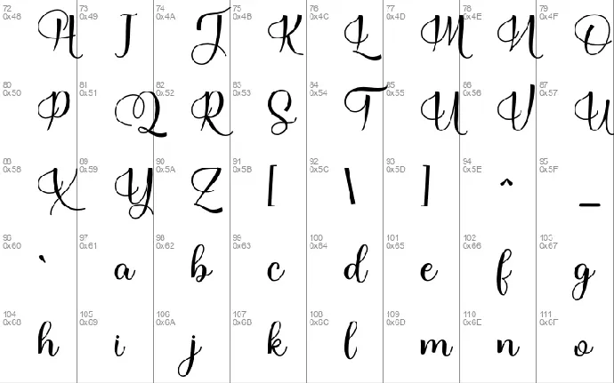 Belia Anestasha font