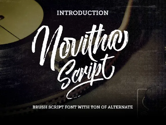 Novitha Script Free font