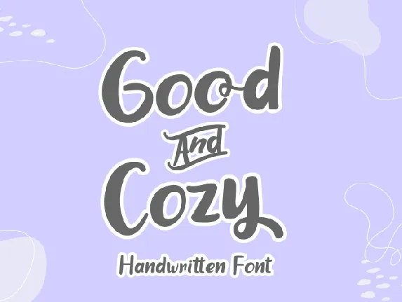 good and cozy font