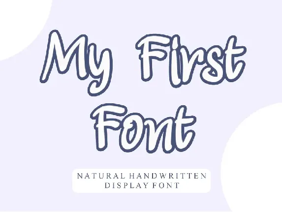 My First Font