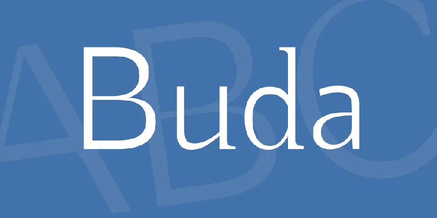 Buda font