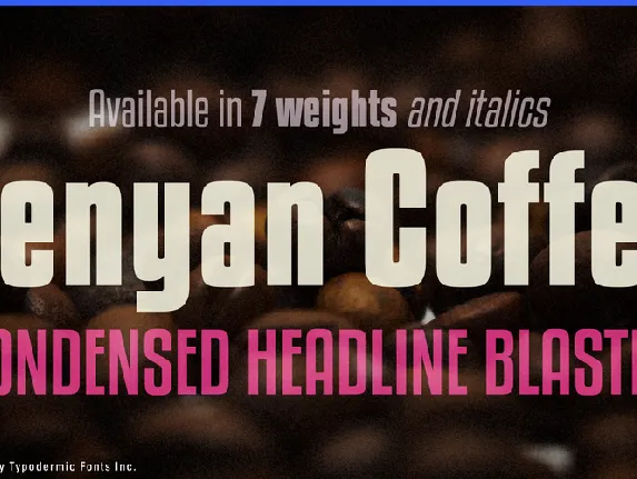 Kenyan Coffee font