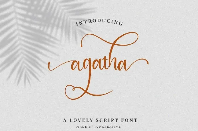 Agatha font