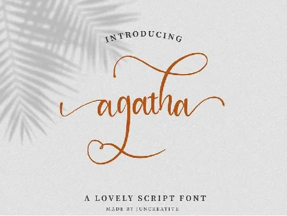 Agatha font