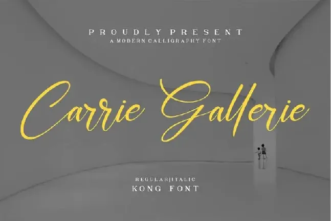 Carrie Gallerie Calligraphy font