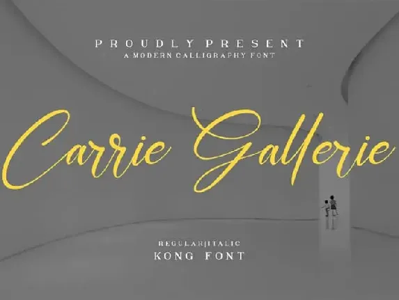 Carrie Gallerie Calligraphy font