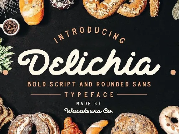 Delichia Bold Script font