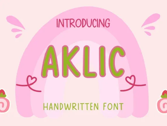 Aklic Display font