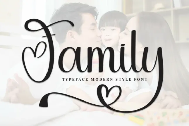 Family Calligraphy font