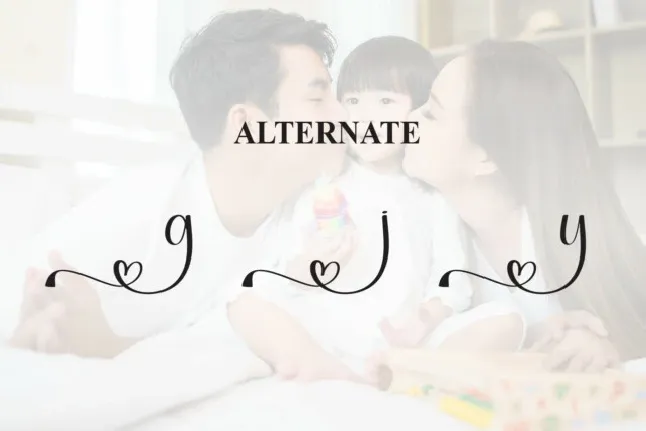 Family Calligraphy font