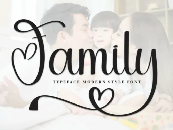 Family Calligraphy font