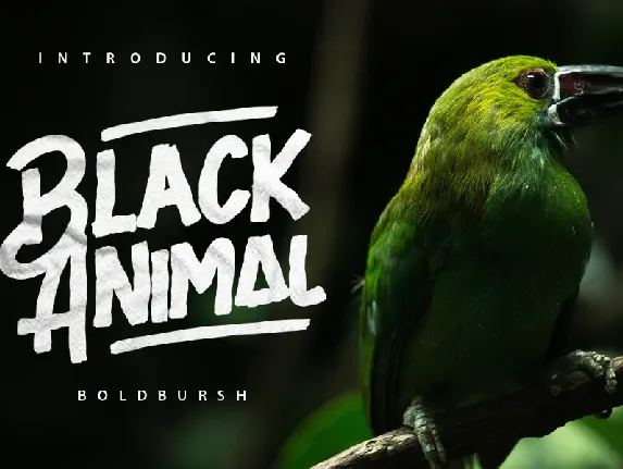 Black Animal Typeface font