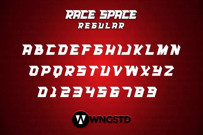 Race Space font