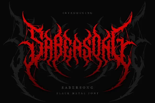 Sabersong font