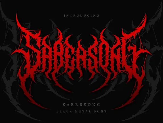 Sabersong font