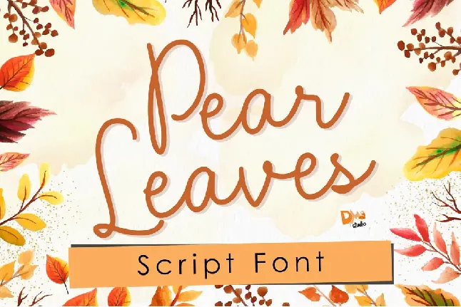 Pear Leaves font