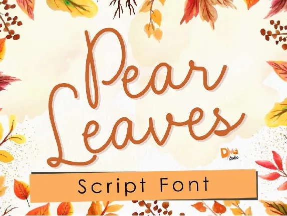 Pear Leaves font