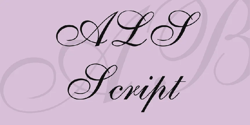 ALS Script font