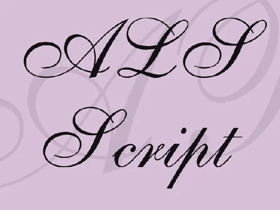 ALS Script font