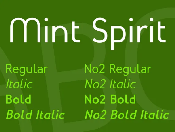 Mint Spirit font