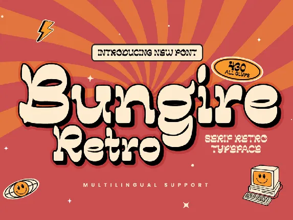 Bungire Retro font