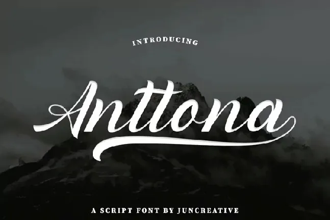 Anttona Calligraphy font