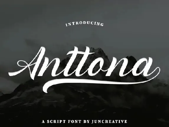 Anttona Calligraphy font