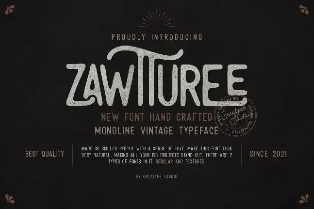 Zawtturee font