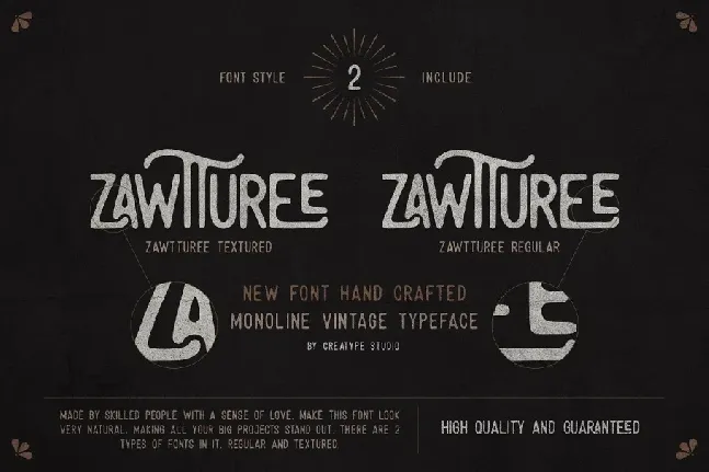 Zawtturee font