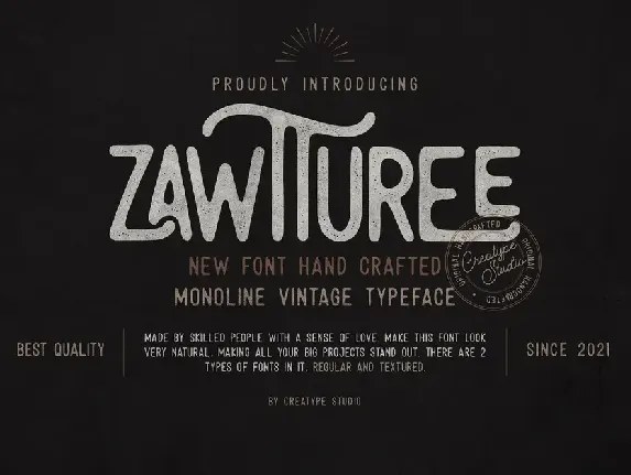 Zawtturee font