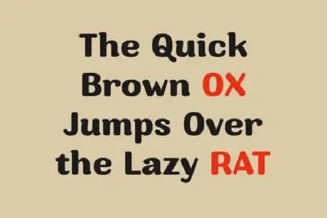 Ratox Sans Serif font