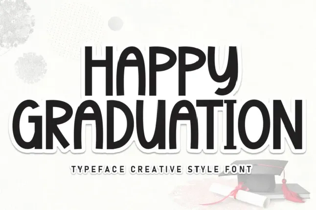 Happy Graduation Display font