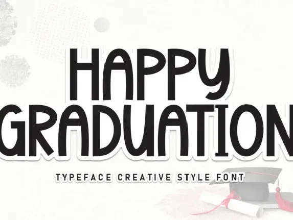 Happy Graduation Display font