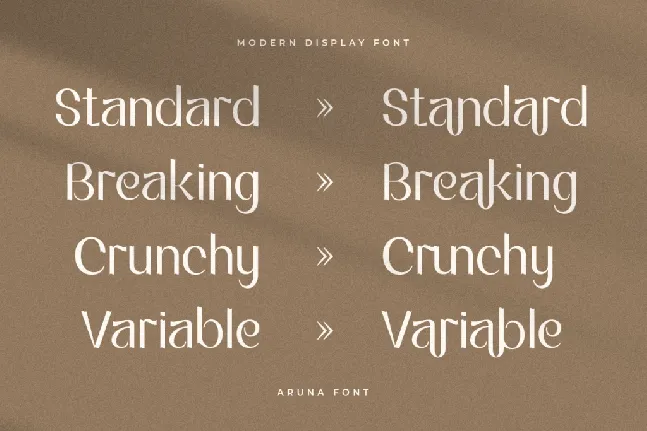 Aruna font