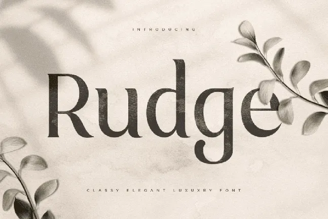 Rudge font