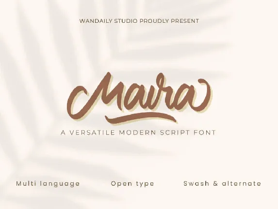 Maira font