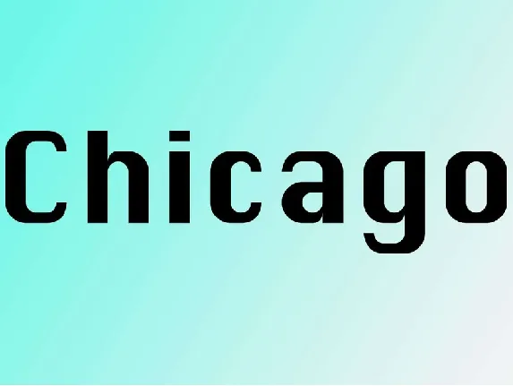 Chicago font