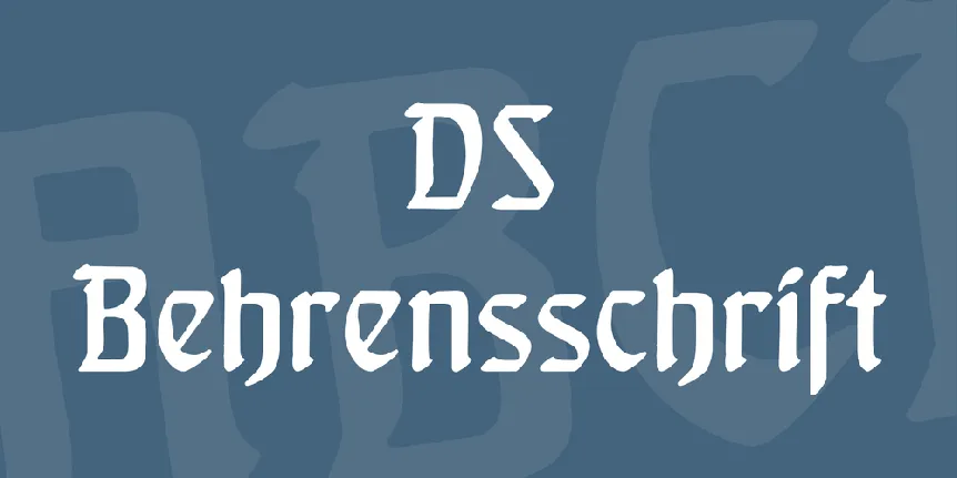 DS Behrensschrift font