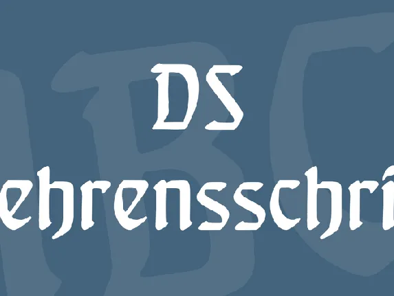 DS Behrensschrift font