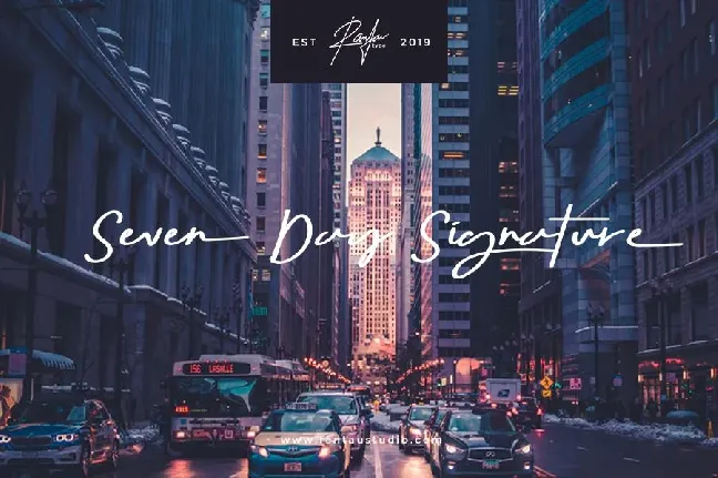 Seven Day Signature font